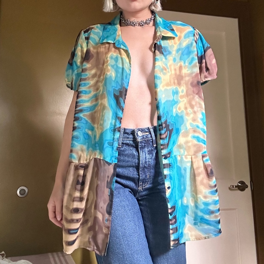 Funky Button Down Top
